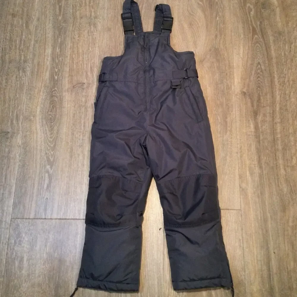 Cherokee Gray Unisex Snow Bibs 5/6